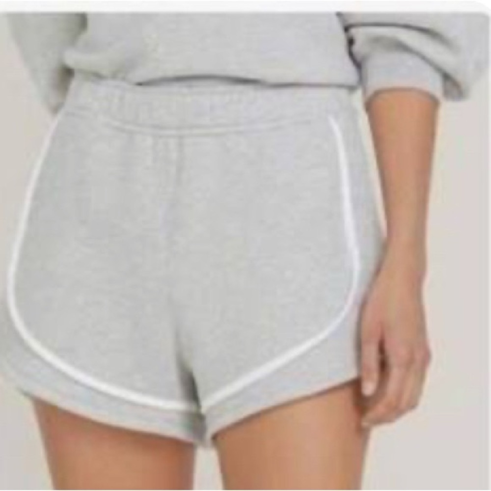 NWOT Agolde 80's High Rise Pieced Track Shorts Size Small - Picture 1 of 5